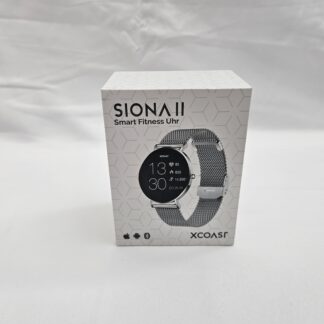 XCOAST SIONA II – dámske smart hodinky so strieborným kovovým remienkom