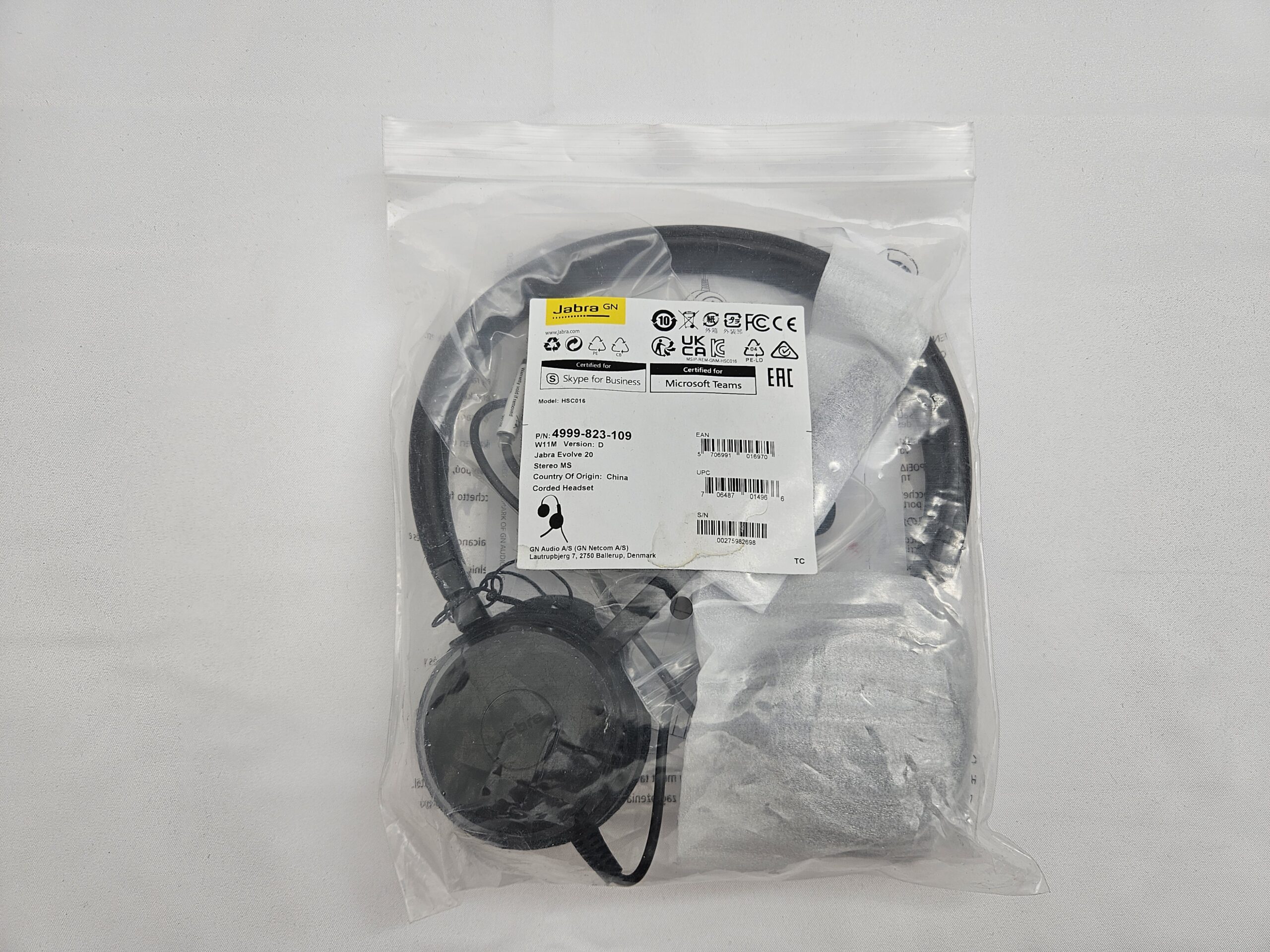 Jabra Evolve 20 Stereo MS – káblový USB headset – Obrázok 2