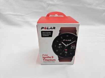 Polar Ignite 3 Titanium Fitness & Wellness Watch M/L – hnedý remienok + čierny silikónový remienok