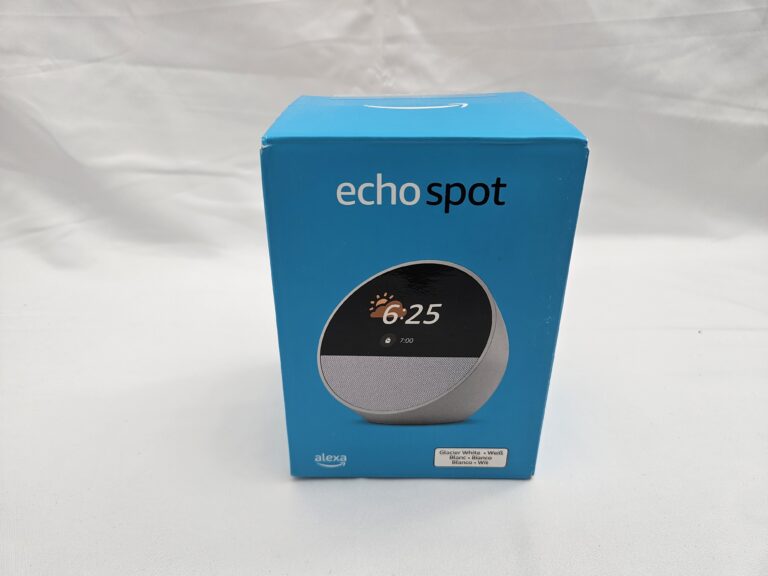 Amazon Echo Spot – smart budík s Alexou, Glacier White