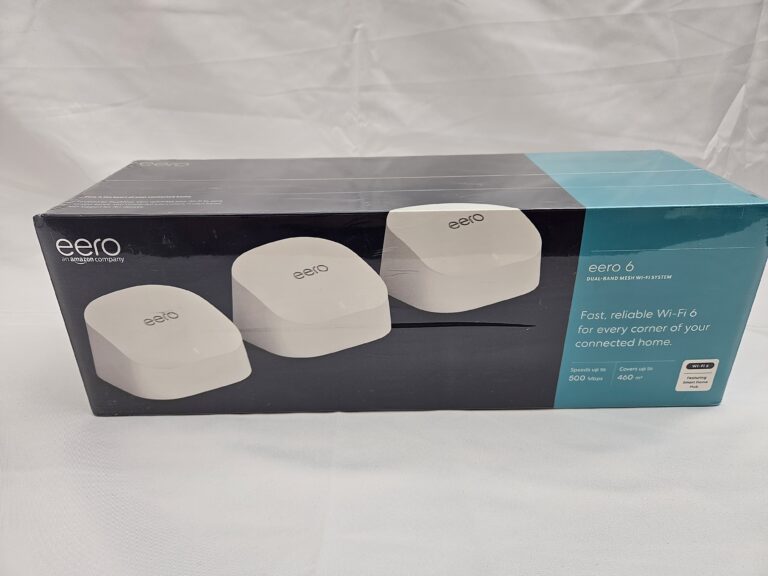 Amazon eero 6 3-pack – dual-band mesh Wi-Fi 6 systém s pokrytím do 460 m²