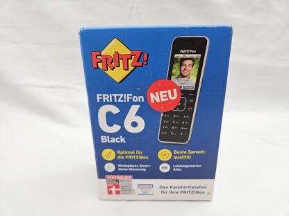 FRITZ!Fon C6 Black – komfortné DECT telefón s HD hovorom a smart funkciami