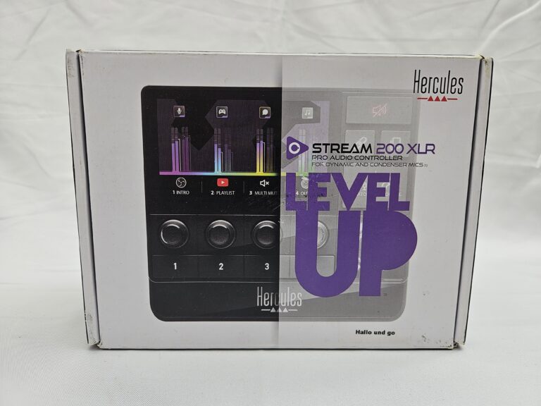 Hercules Stream 200 XLR – audio kontrolér pre streaming s LCD displejom a XLR vstupom
