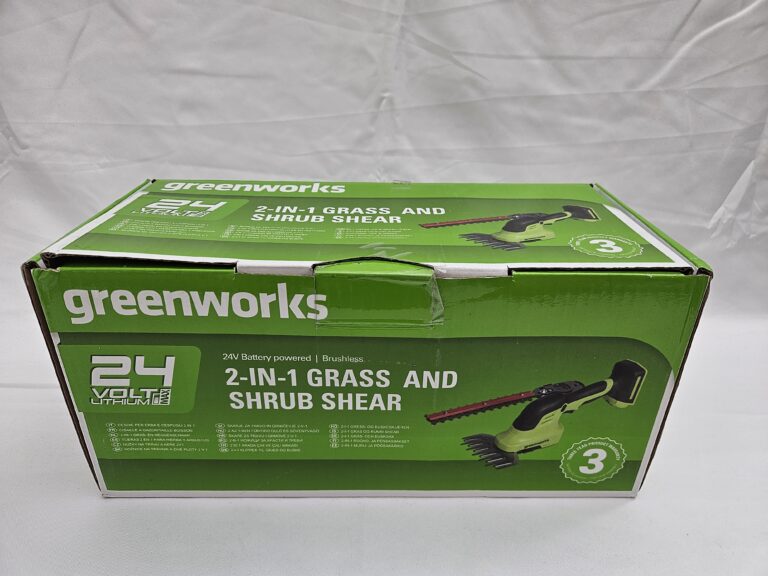 Greenworks 24V 2-in-1 Grass and Shrub Shear – akumulátorové nožnice na trávu a kríky bez batérie