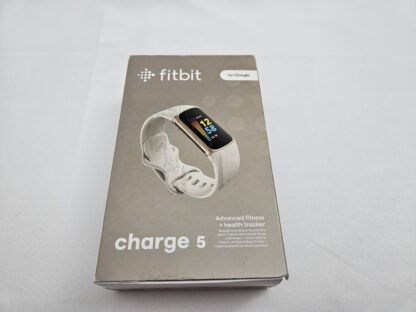 Fitbit Charge 5 – fitness náramok s GPS, Lunar White / Soft Gold