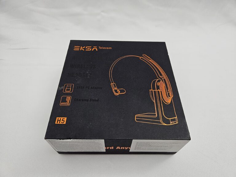 EKSAtelecom H5 bezdrôtový headset s ENC mikrofónom a nabíjacím stojanom