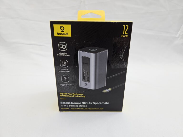 Baseus Nomos NU1 Air Spacemate 12-in-1 USB-C dokovacia stanica – Dual 4K, 100 W PD, 10 Gbps