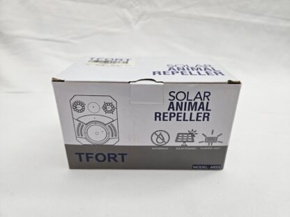 TFORT AR33 – solárny ultrazvukový odpudzovač zvierat s PIR senzorom a LED svetlom