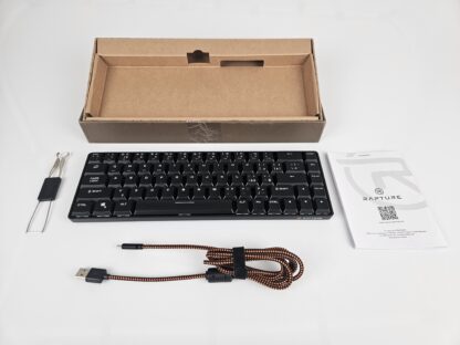Rapture SIERRA Wireless – 65 % bezdrôtová mechanická klávesnica, Kailh White Rain LP