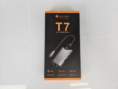Novoo T7 – 7v1 USB-C hub s HDMI 4K, Ethernetom a PD nabíjaním