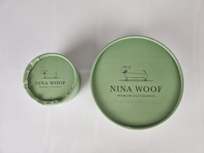 Nina Woof – vôdzka pre psa + puzdro na sáčky, vegánska koža, London Grey