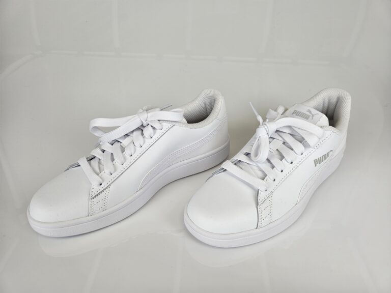Puma Smash v2 L – biele kožené tenisky, EUR 40