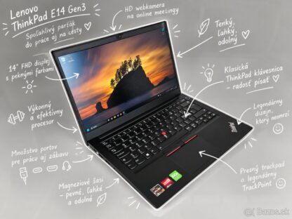 Lenovo ThinkPad E14 Gen3 14" Ryzen3-5300U/16GB/256GB/FHD