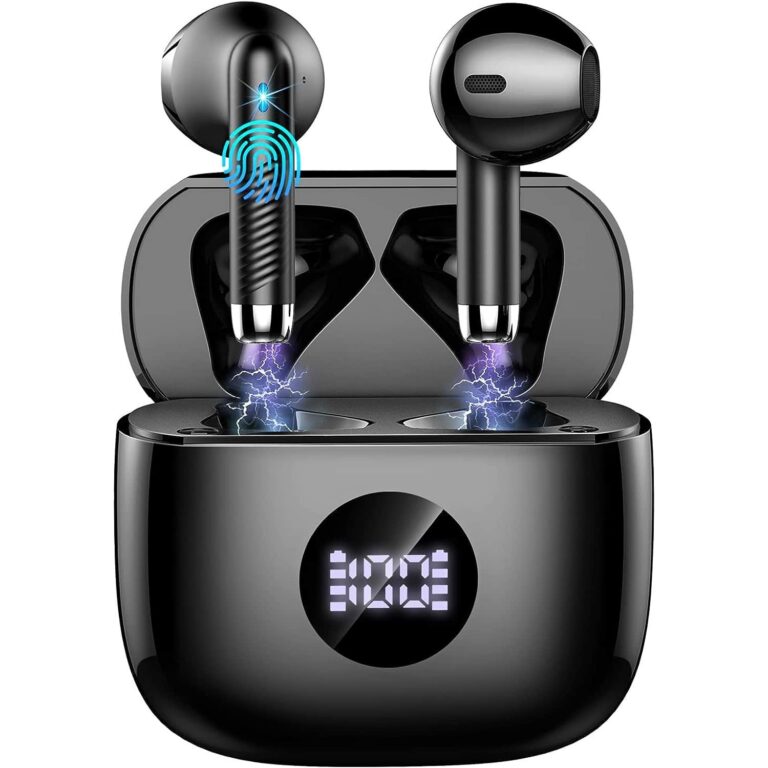 Jxrev J53 – True Wireless slúchadlá s ENC mikrofónmi, LED displejom a puzdrom 400 mAh, čierne