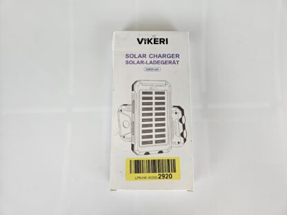 Vikeri LJJ-S023 – solárna powerbanka 26 800 mAh, odolná, 2× USB-A, USB-C, LED svetlá